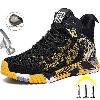 Buty robocze robocze męskie Buty robocze ze stalowym noskiem Buty robocze męskie lekkie niezniszczalne buty antyprzebiciowe trampki robocze męskie