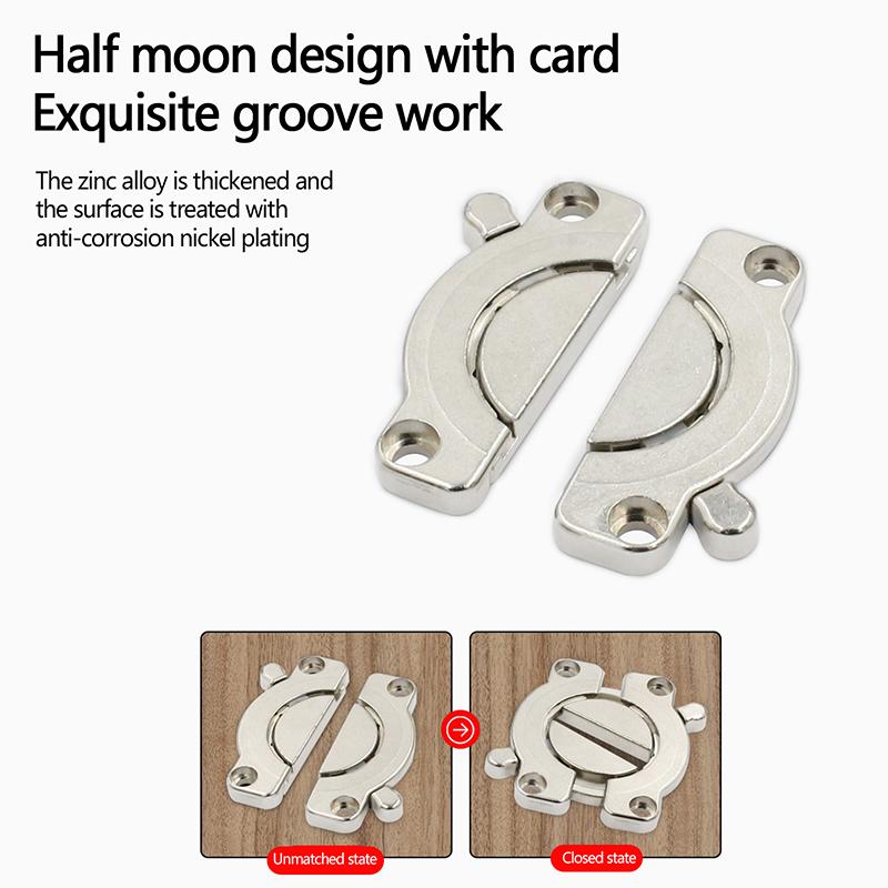 1 Set Woodworking Fastener Furniture Hinges Tabletop Connector Table Buckles Desk Combination For Wardrobe Cabinet Folding Shelf