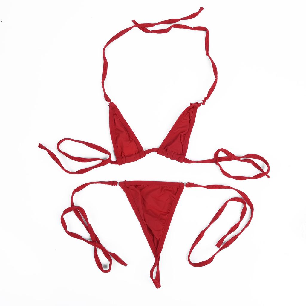 Girls G-String Bikini Set Bra Tops Thong Lingerie Underwear Swimwear Sexy