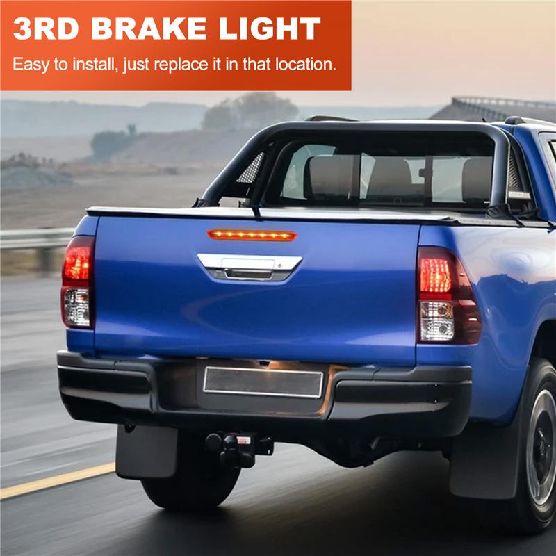 Dynamisches Drittes 3. Bremslicht, Rücklicht Bremsleuchte Für Toyota Hilux Revo Vigo 2015 2016 2017 2018 Rotes Gehäuse-M53K