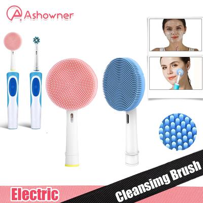 Testina di ricambio per spazzolino elettrico per la pulizia del viso Testina di pulizia in silicone Strumento per la cura della pelle del viso per Oral-B