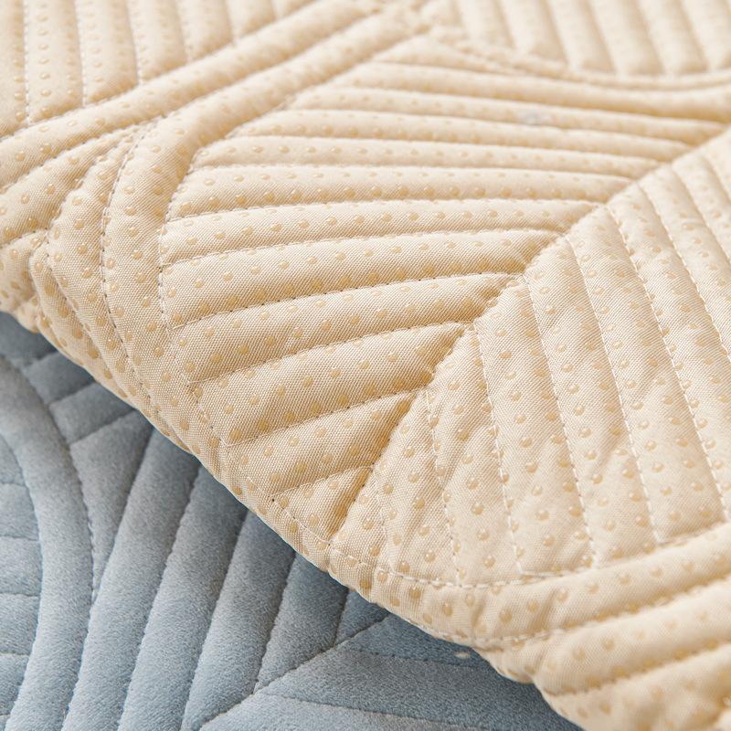 Sofa Cushion Autumn And Winter  New Four-Season Universal Leather Non-Slip High-Grade Thickened Seat Cushion Blanket Plush Cover Towel