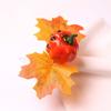 Fixed Napkins Halloween Napkin Ring Festive Atmosphere Maple Leaf Napkin Button  Hotels