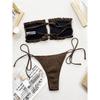 New Sexy Bandeau Pleated Ruched Bikini Women Swimwear Female Swimsuit Two-pieces Bikini Set Bather Bathing Suit Swim
