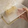 1PCS  Acrylic Toilet Paper Holder with Shelf, 1pc Wall-Mounted Bathroom Tissue Roll Dispenser, Waterproof Space-Saving Organizer for Accessories