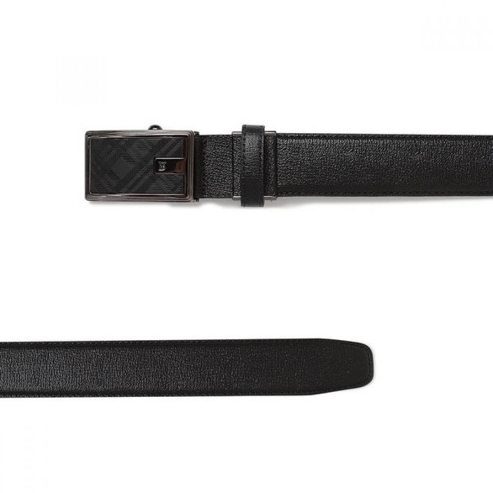 Benovero Men S Derby emboSSed Diagonal Check Automatic Belt Bmf1acb1258k1