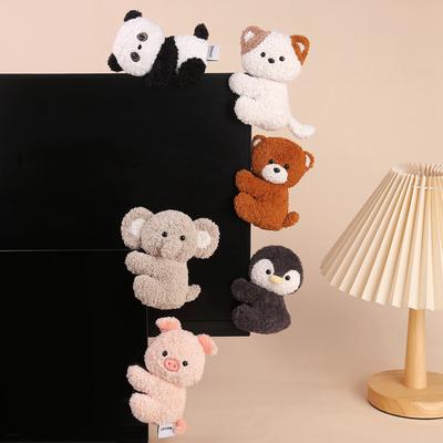 11cm Cute Animal Doll Stuffed Plush Toy Clip Cartoon Anime Bear Dog Monkey Elephant Sheep Pig Penguin Koala Cute Doll