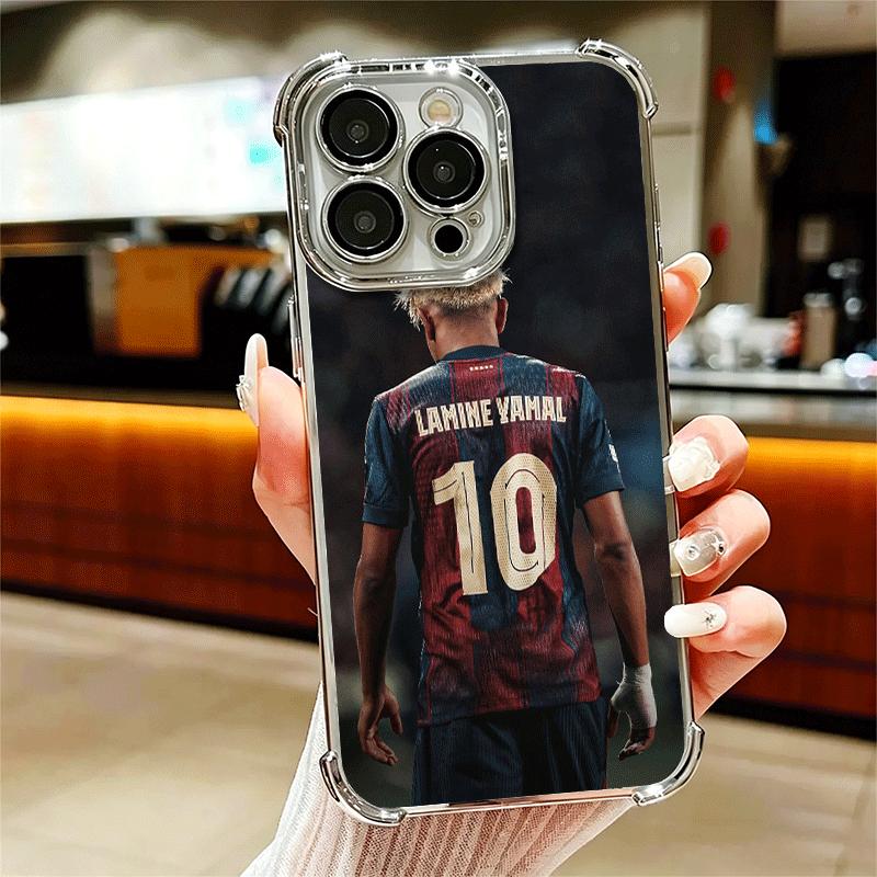 

Футбольная звезда L-Ламин Ямаль Мягкий чехол для телефона для iPhone 15 16 17 Air 14 Pro Max 16E Plus 13 12 Mini Покрытие Защита от падения Fundas iPhone 12