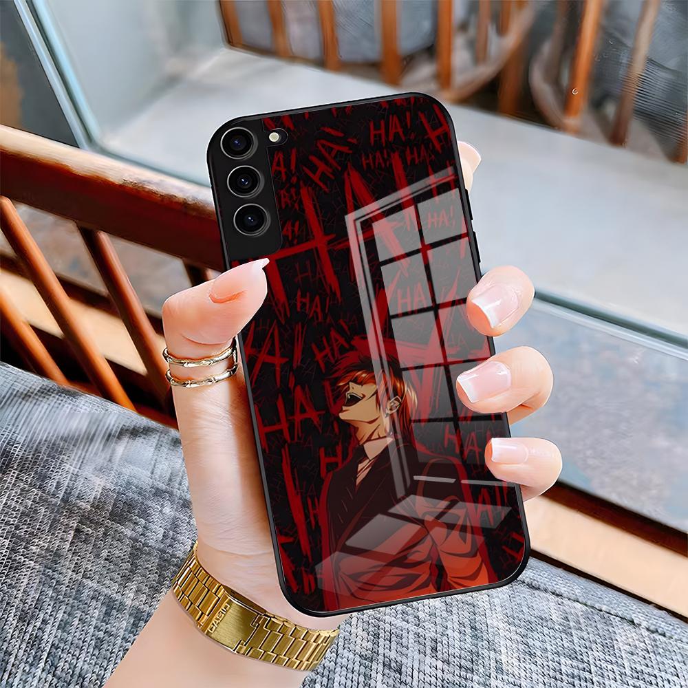 D-Death Note Phone Case For Samsung S25 Plus S20 S20 Plus S22 Ultra S23 FE S21 Plus S21 Ultra Glass Cover