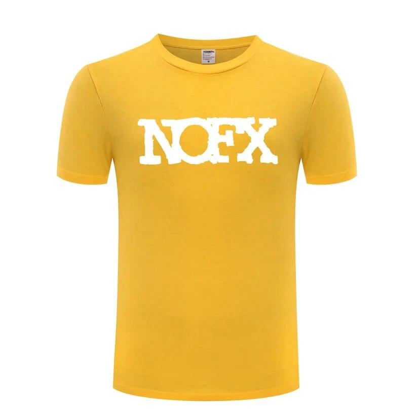 Hudba Punk Rock Trička NOFX Unisex Hip Hop Krátký rukáv O Výstřih Bavlněné Unisex tričko Cool Funny Streetwear Top Tričko Velká velikost Léto