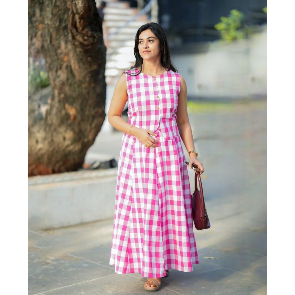 Indian Bollywood Ethnic Top Skirt Set Women Casual Wear Kurta Cord Set Dress