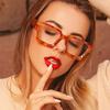 Fashion Square Oversized Anti-blue Light Eyewear Men Vintage Women Trend Clear Optical Myopia Frame Glasses Popular Goggle INS