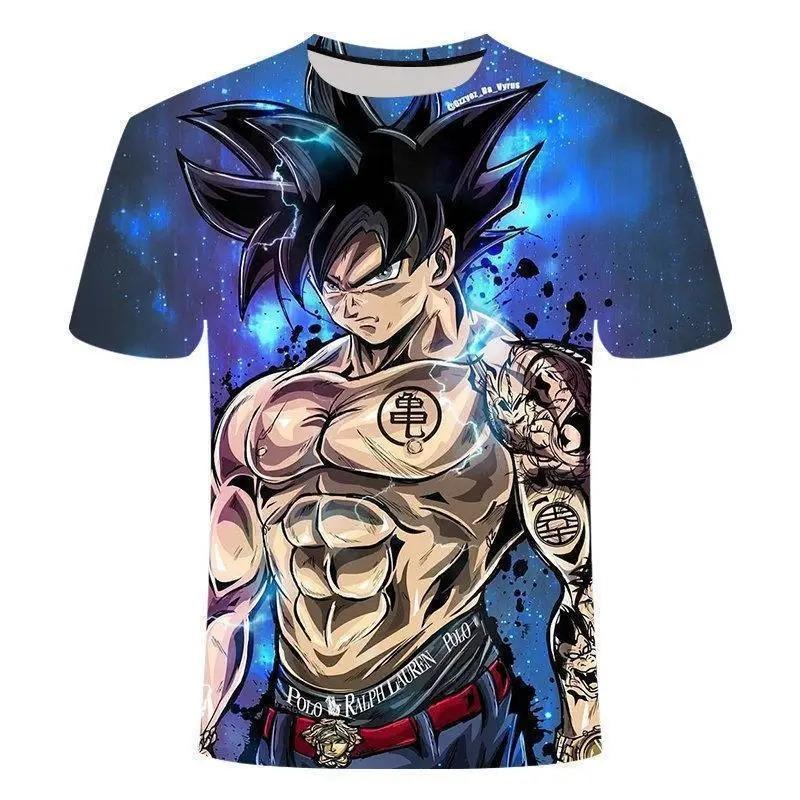Summer 2026 Dragon Ball T Shirt Kids Tops Tee Anime Figures Son Goku Super Saiyan T-shirt Boys T-shirts Children Short Sleeve