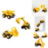 Large Durable Children's Construction Vehicle Toy Set Including Excavator Mixer Truck For Endless Sand Play Fun