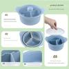 Large NonStick Microwave Steaming Pot with Handle and Lid Heat Resistant Silicone Steamer Dishwasher Safe Enduring