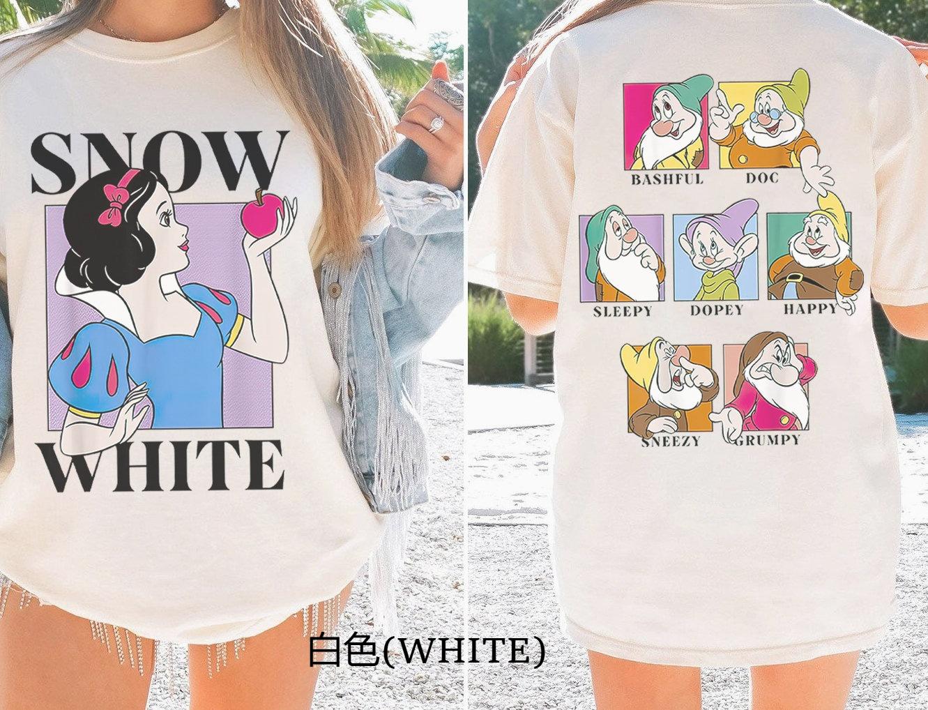 Disney Princess Snow White Shirt The Seven Dwarf And Snow White Tshirt Comfort Colors Tee Birthday Gift Shirts S