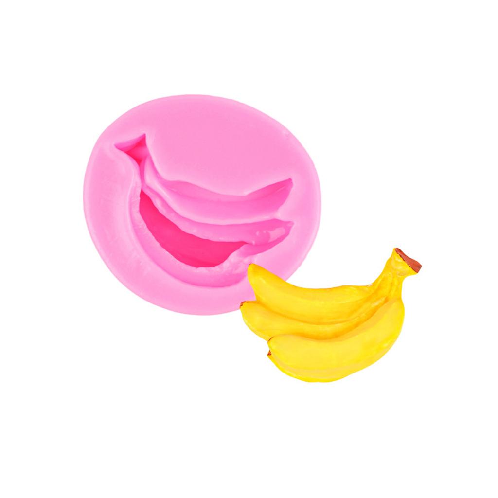 Banane Silikon Schokoladenform Lebensmittelecht Silikon Fondantform Zum Herstellen von Süßigkeiten Dessert Schokolade Gelee Kuchen Backwerkzeug