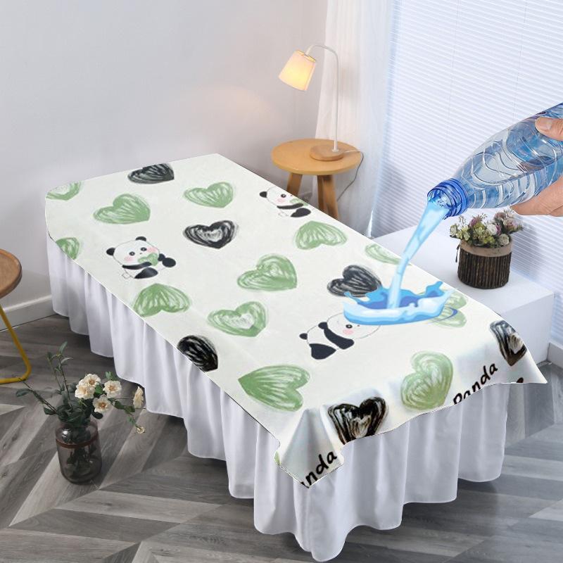 Spa Beauty Salon Massage Table Bed Sheets Water-proof Oil-proof TPU Massage Table Cover With Face Hole Reusable Bedspreads