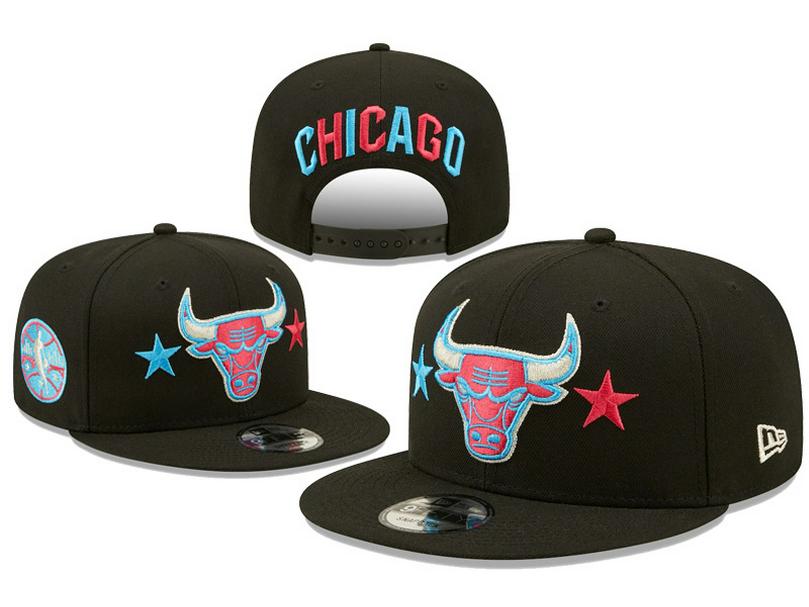 Chicago Bulls Cross Bull Embroidered Duckbill Cap, Unisex Korean Style Baseball Hat