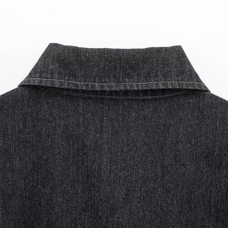 Kaslead New Arrival Women's Clothing Fashion Style Fashion Simple Denim Baggy Coat Casual Pants Suit