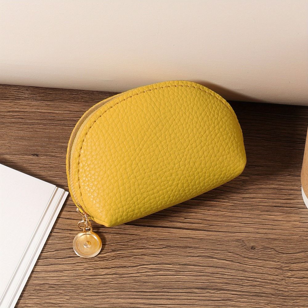 Portable Card Storage Pouch PU Leather Women's Wallet Casual Coin Storage Bag  Women Men