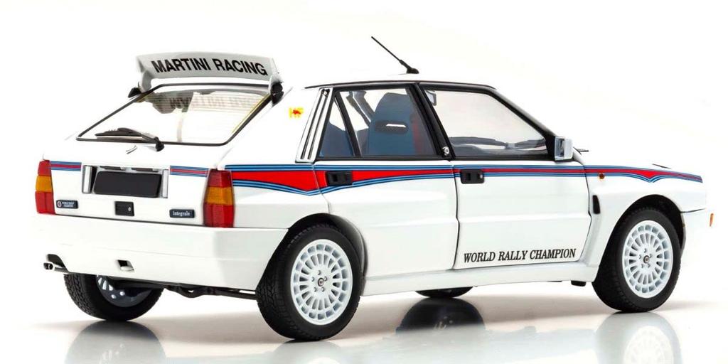 Kyosho Original Lancia Delta HF Integrale Integrale 6 White Finished Product KY8344E 1/18