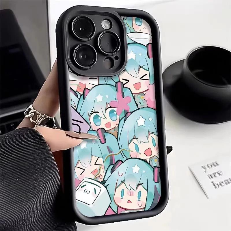 Full screen Hatsune iPhone17Promax mobile phone case ladder suitable for Apple 16promax all-inclusive Tianyan 15 sets