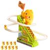 Cartoon Electric Duck Track Toys Cute Interactive Escalator Toy Duck Roller Coaster Toy  Children