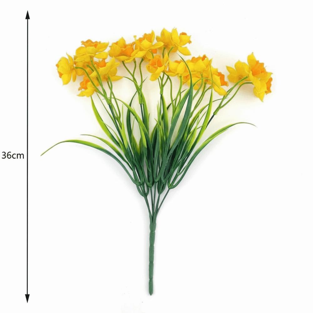 DIY Florale Künstliche Narzissen Herbstdeko Realistische Narzissen Künstliche Blumen Weiche Simulationsblumen Valentinstagsgeschenk