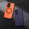 Samsung S26 Ultra Magnetic Carbon Fiber Phone Case with Rotating Stand