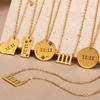Elegant Angel Number 1111 Pendant Necklace Women Exquisite Gold Color Stainless Steel Waterproof Charm Lucky Jewelry Birthday