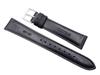Seiko Watch Band 20mm Smooth Cowhide Black DX61A, Leather,