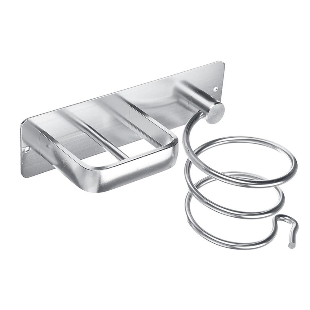 Spiralna ścienna suszarka do włosów przechowywanie organizator uchwyt na półkę wieszak używanie w łazience Salon stylista suszarka na narzędzia stojak na suszarkę do włosów