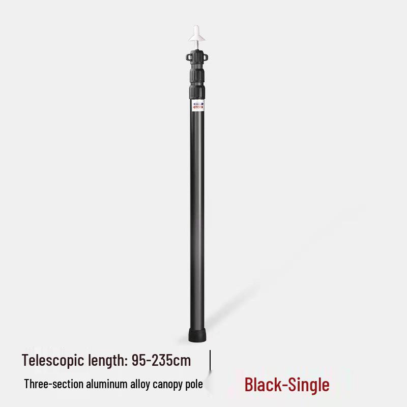 Adjustable Outdoor Aluminum Alloy Awning Pole - Retractable & Portable Tent Support