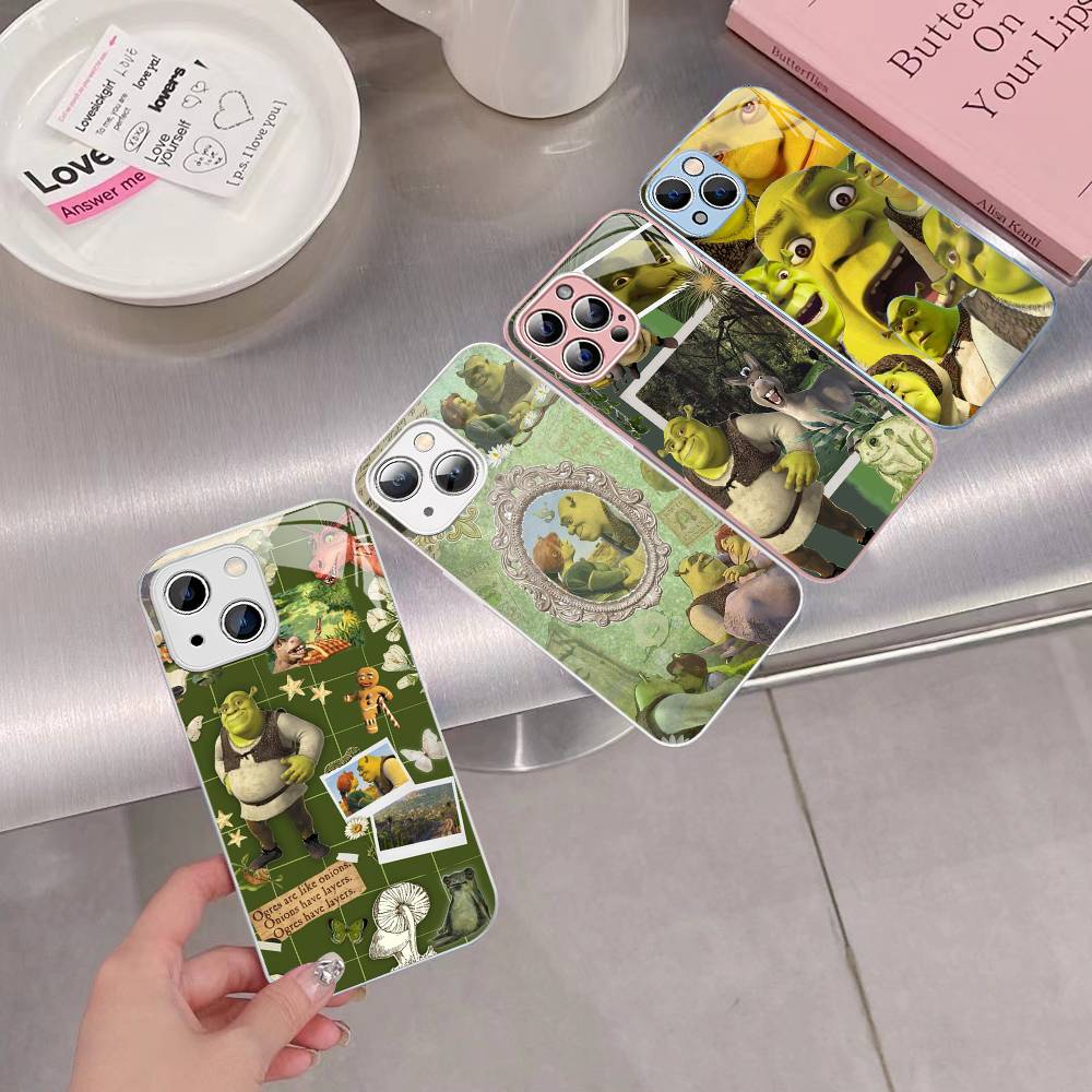 Classic Movie S-Shrek For IPhone 14 13 12 Mini 11 Pro XS Max X XR 14 Plus Tempered Glass Cover