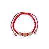 2025 Snake Year Lucky Red Rope Bracelet Chinese Zodiac Snake Luminous Stone Braided Hand Chain Fashion Jewelry New Year Gift
