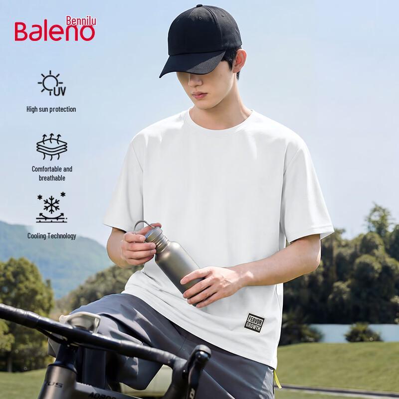 

Baleno Men s Ice-Feel UPF50+ Quick-Dry Short-Sleeve T-Shirt L