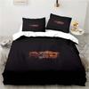 3D Print Rust Game Logo Bedding Set,Duvet Cover Comforter Bed Set Quilt Cover Pillowcase,King Queen Twin Size Boys Girls Adults