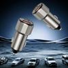 Handy Auto-Ladegerät Zwei-Port USB Typ-C PD 30W QC3.0 Fahrzeugladegerät Automobil Innenzubehör Zinklegierung Ladegerät universal