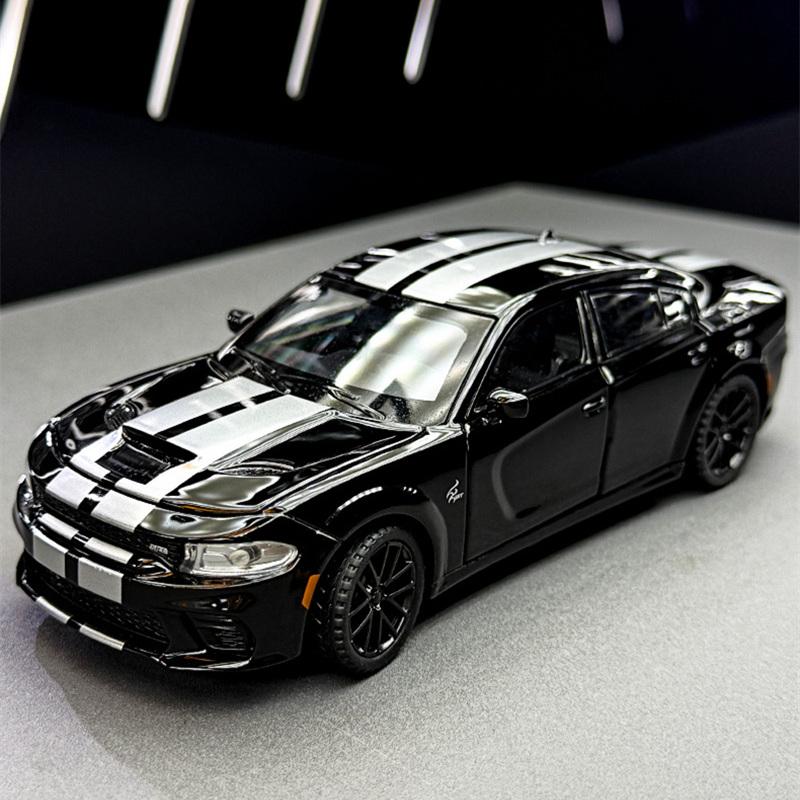 1/32 DODGE Charger SRT Hellcat Legierung Sportwagen Modell Diecast Spielzeug Muscle Vehicles Automodell Simulation Ton und Licht Kindergeschenk