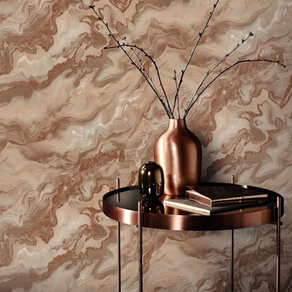 Elle Decoration Marble Vinyl Textured Wallpaper