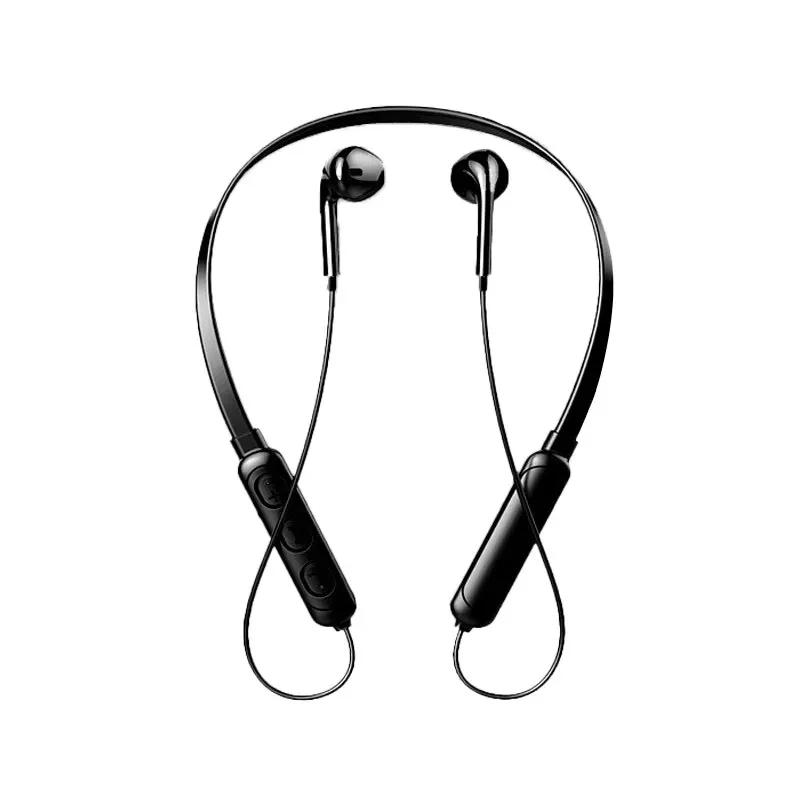 

NeckHanging Wireless Bluetooth Headset Stereo Noise Reduction Sports Headset With Microphone Universal Compatibility Device чёрный