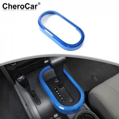 Center Console Gear Shift Cover Trim Decor Ring for Jeep Wrangler 07-10 JK Blue