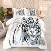 Tiger Fat Quilt Bedding Three-piece Set Digital Printing Bedding Home Textile Quilt Kit