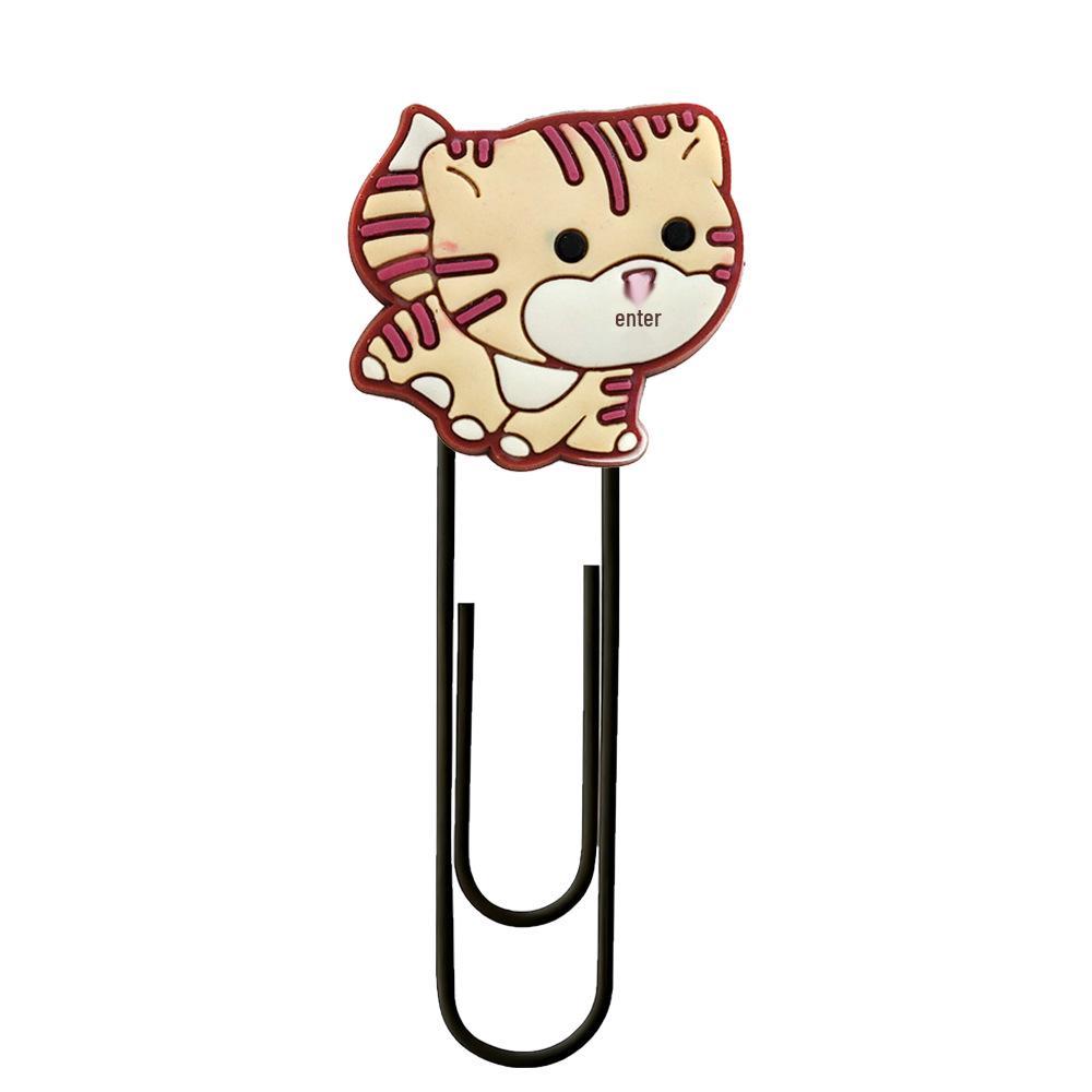 Small Animal Cartoon PVC Paper Clip Bookmark Spinner - Cute DIY Office Decoration