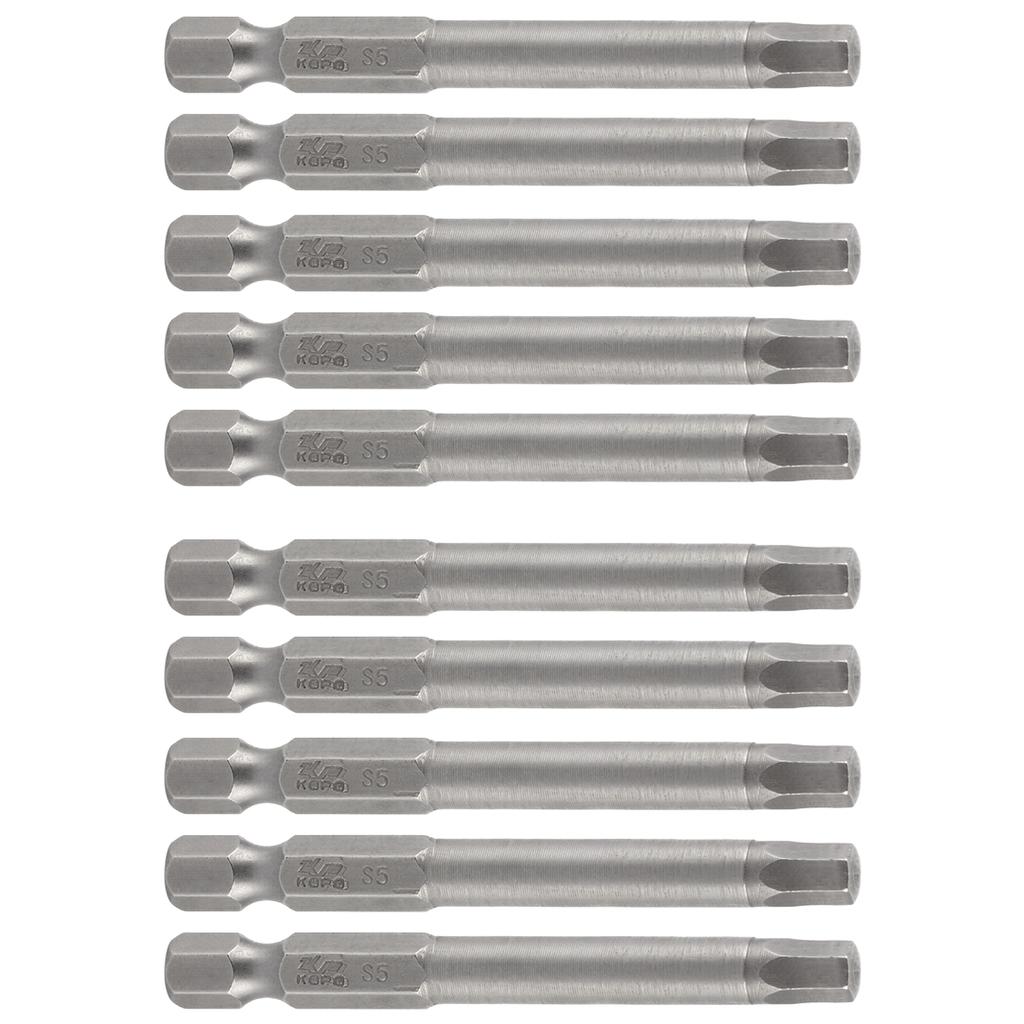 10Pcs Electric Screwdriver Bits Hex Socket Hardened with Magnetic Accessories S14 65mm