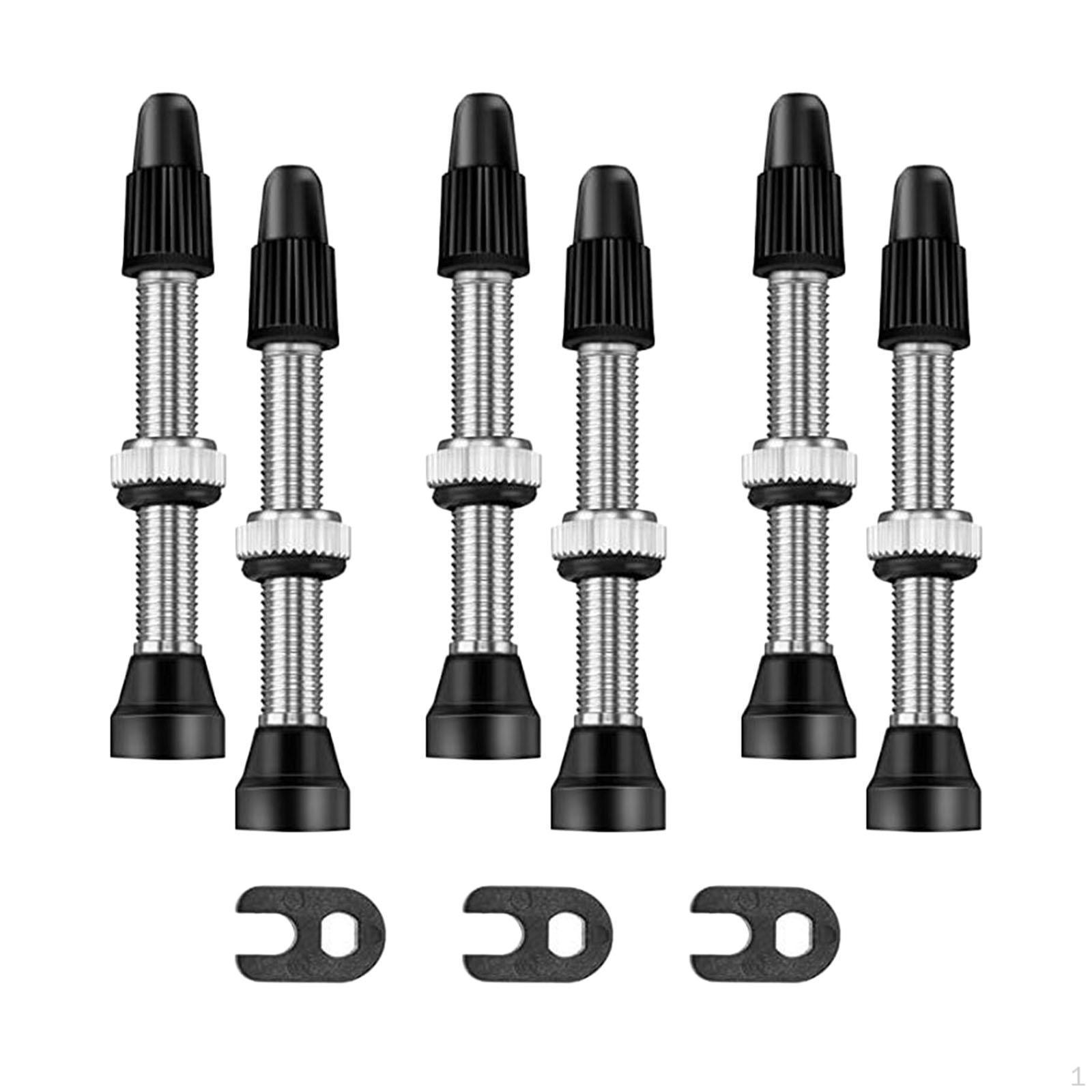 

40mm Valve | Bike Tubeless Stem with Core Remover Tool - Alloy Caps- Light