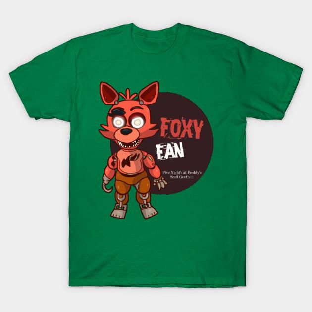 Unisex Fashion TShirt Five Nights At Freddys Foxy Fan Print TShirt Plus Size S-5XL T-Shirt 100%Cotton Tops O Neck Short Sleeve Tees