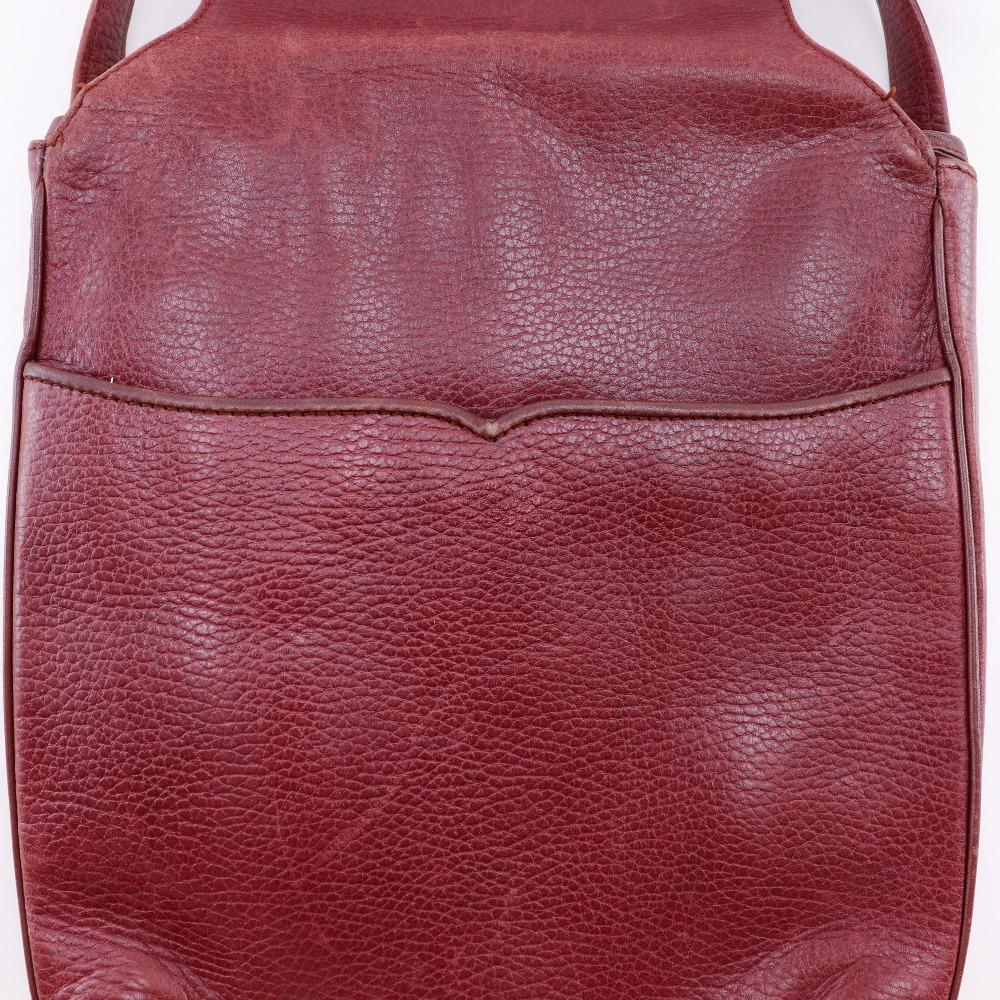 CARTIER Must Line Shoulder Bag Bordeaux leather Women Used