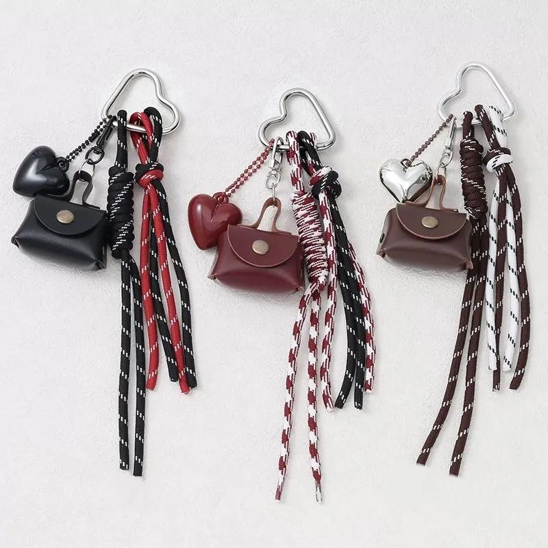 Yogodlns Handmade Nylon Woven Rope Bag Pendant Cute Mini Bag Fashion Backpack Handbag Hanging Bags Accessories